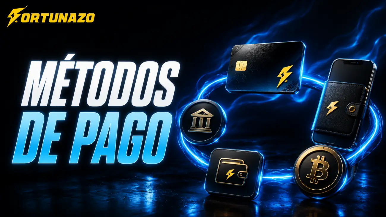 Métodos de pago disponibles en Fortunazo
